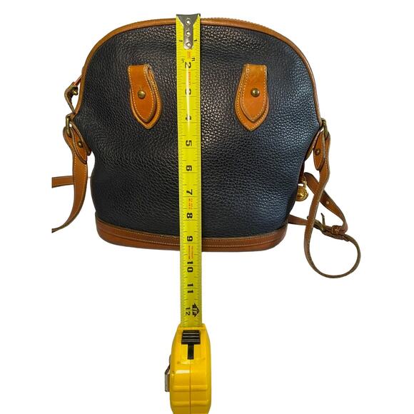 Vintage Dooney & Bourke Handbag  Large Navy Crossbody  Leather - Picture 6 of 9